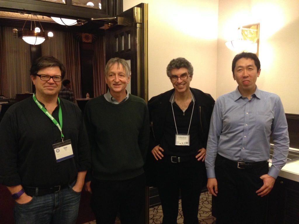 深度学习四大神 依次是（Yann LeCun，Geoffrey Hinton, Yoshua Bengio, Andrew Ng)